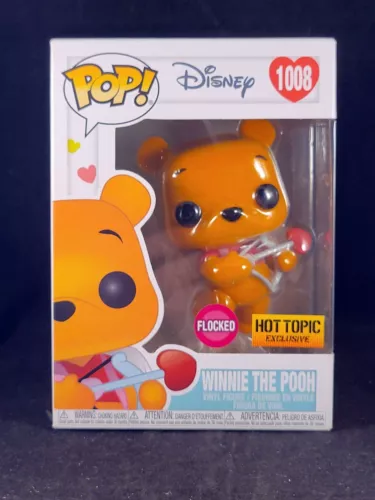 Funko Pop Disney 1008 Flocked Valentines Winnie the Pooh Hot Topic