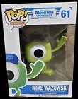 Funko Pop Disney #61 Monster University Mike Wazowski Rare Retired Authentic