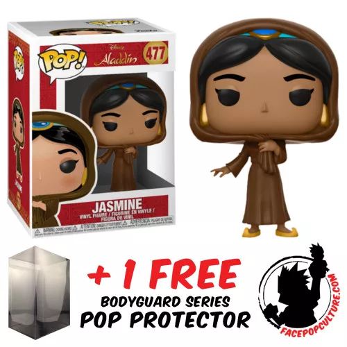 FUNKO POP DISNEY ALADDIN JASMINE IN DISGUISE #477 VINYL FIGURE + POP PROTECTOR