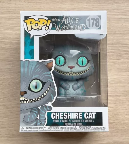 Funko Pop Disney Alice In Wonderland Cheshire Cat #178 + Free Protector