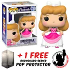 FUNKO POP DISNEY CINDERELLA PINK DRESS #738 VINYL FIGURE + POP PROTECTOR