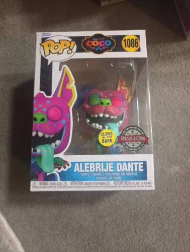 Funko Pop Disney Coco ALEBRIJE DANTE GITD SPECIAL EDITION #1086 Little Crease Bk