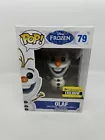 Funko Pop Disney Frozen Olaf 79 Figure Glitter Entertainment Earth Exclusive Box