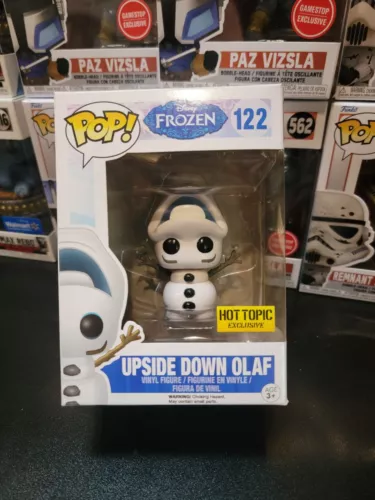 Funko Pop Disney Frozen Upside Down Olaf Hot Topic Exclusive #122 w/Protector