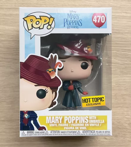 Funko Pop Disney Mary Poppins With Umbrella #470 + Free Protector