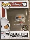 Funko Pop! Disney Nightmare Before Christmas 336 Zero with Bone Glow Chase