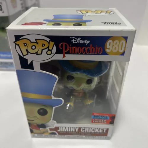 Funko Pop Disney Pinocchio Jiminy Cricket #980 NYCC Amazon Exclusive