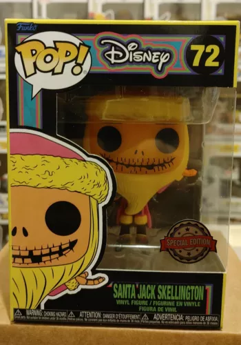 Funko Pop! Disney Santa Jack Skellington Blacklight Special Edition #72