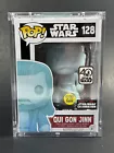 Funko Pop Disney Star Wars Celebration Qui Gon Jinn #128 Free Pop Armor