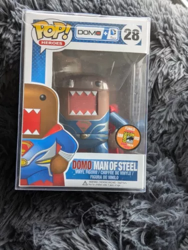 Funko Pop Domo Man of Steel #28, Comic Con Exclusive, New in box and protector