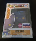 Funko Pop! Dragon Ball Beerus 514 Flocked Funimation Exclusive MINT W/PROTECTOR