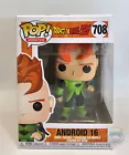 Funko Pop Dragon Ball Z ANDROID 16 #708 Vinyl Figure Anime Manga Protector NEW