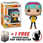 FUNKO POP DRAGON BALL Z BULMA (YELLOW) #385 VINYL FIGURE + POP PROTECTOR