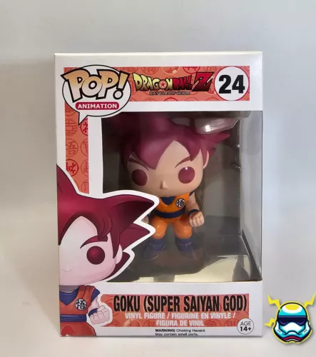 Funko Pop Dragon Ball Z GOKU SUPER SAIYAN GOD #24 Vinyl Figure Anime Protector