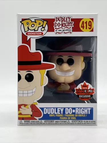 Funko Pop! Dudley Do right of the Mounties #419 2018 Fan Expo  W/Protector