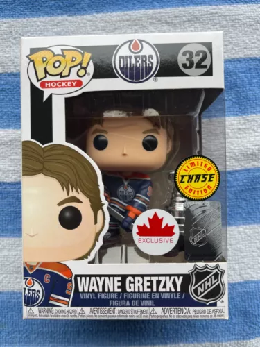 Funko Pop! Edmonton Oiler Wayne Gretzky CHASE Canada Exclusive #32 w/hard stack