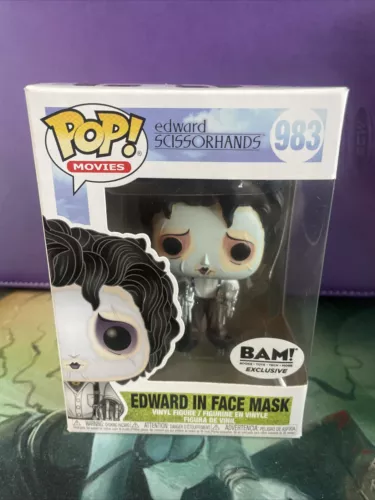 Funko Pop Edward In Face Mask 983 Edward Scissorhands BAM! Exculsive