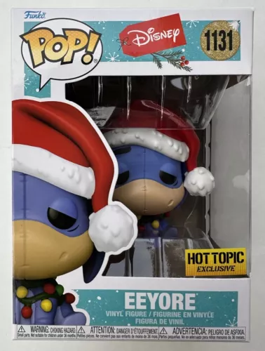 Funko POP Eeyore Christmas Winnie Pooh 1131 Disney Hot Topic Excl