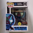 Funko POP EXCLUSIVE GITD Sugarskull Blue Beetle 410 DC Dia De Los Muertos Figure