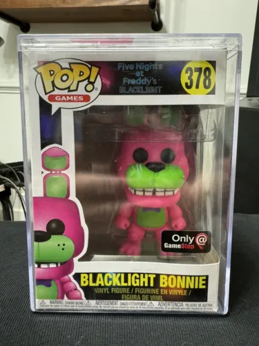 Funko Pop! Five Nights At Freddy’s 378 Blacklight Bonnie GameStop Exclusive.