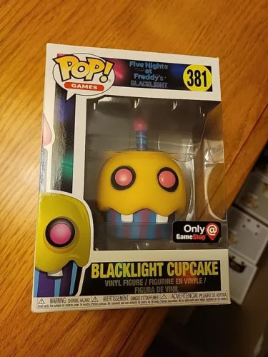 Funko Pop! Five Nights At Freddy's Blacklight Cupcake #381 GameStop Exclusive