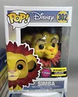 Funko pop Flocked Simba #302 entertainment earth exclusive Lion king