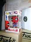 Funko Pop! *FREE Protector* SPIDER-MAN w/ Gift 1441 *NEW*MINT/NM MARVEL HOLIDAY