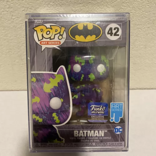 Funko Pop! Funko Hollywood Exclusive Art Series Purple Green Batman #42 Sealed