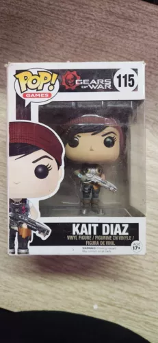 Funko Pop! Games 115 Gears of War Kait Diaz Pop Vinyl Action Figure Box Damage