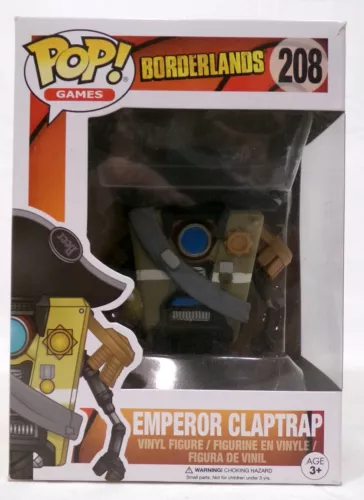 Funko Pop! Games Borderlands 208 Emperor Claptrap Vinyl Figure New