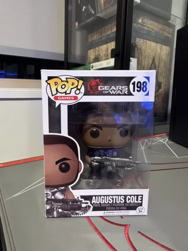 Funko Pop! Games Gears Of War Augustus Cole #198 Vinyl Figure Box RARE VAULTED