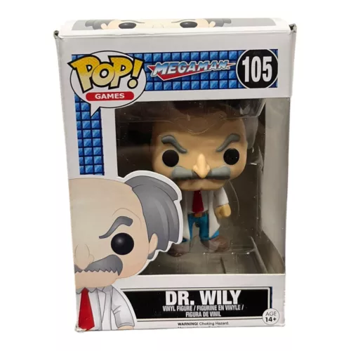 Funko Pop! Games Mega Man #105 Dr. Wily Pop Vinyl Action Figure Megaman New