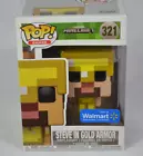 Funko Pop! Games Minecraft Walmart Exclusive Steve in Gold Armor #321