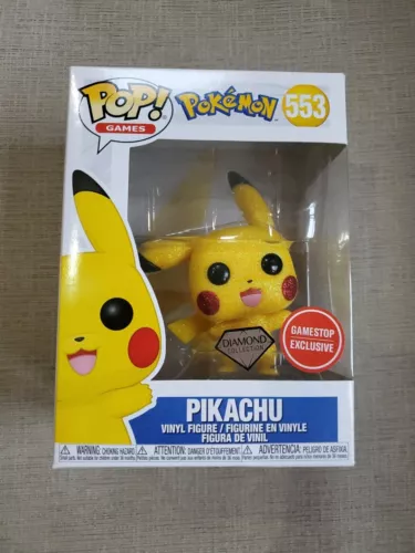 Funko Pop! Games Pokémon Pikachu 553 Diamond Edition GameStop Exclusive