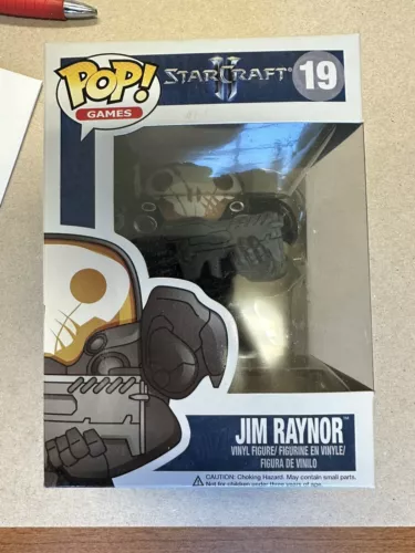 Funko Pop! Games StarCraft II Jim Raynor Vinyl Figurine #19 W Box VAULTED