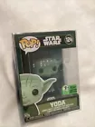 Funko Pop Green Yoda ECCC Exclusive #124 Official Con Sticker Star Wars In Case