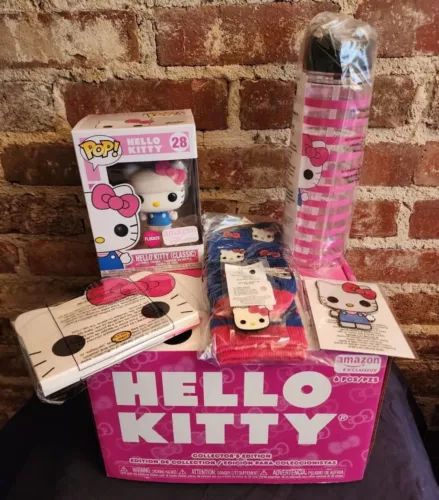 Funko Pop HELLO KITTY 45th BIRTHDAY Box (Amazon) Complete 28 FLOCKED (CLASSIC)