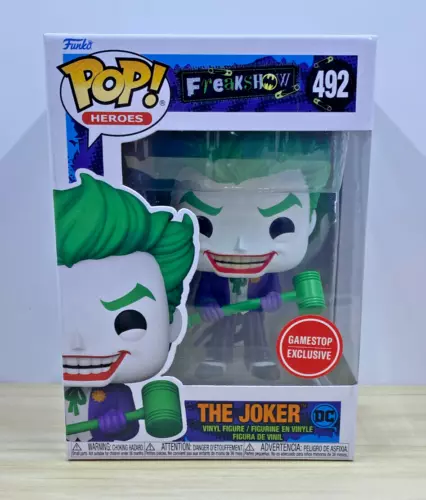 Funko Pop! Heroes #492 DC Freakshow - The Joker Gamestop Exclusive