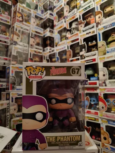 Funko POP! Heroes 67 — The Phantom Vinyl Figure Purple-W/PROTECTOR