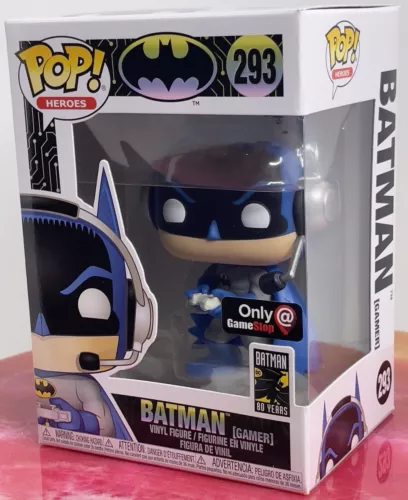 Funko Pop! Heroes: Batman (Gamer) #293 Vinyl Figure (GameStop Exclusive) Protect