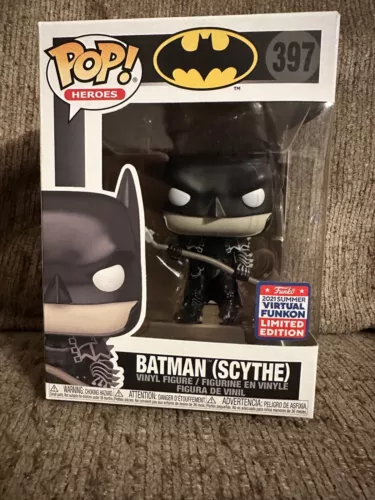 Funko Pop! Heroes Batman(Scythe) 397; 2021 Summer Virtual Funkon Exclusive.