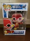 Funko POP! Heroes~ DC Holiday ~ Gingerbread Flash #447*NEW* In Protector Case !