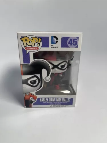 FUNKO POP Heroes : DC Super Heroes Harley Quinn with Mallet #45 DC Comics *read