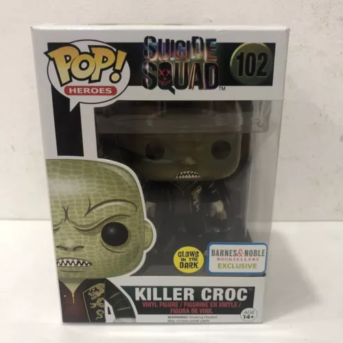 Funko Pop! Heroes Killer Croc #102 Suicide Squad GITD Barnes and Noble Excl