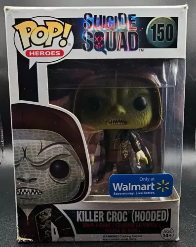 Funko POP! Heroes Suicide Squad # 150 Killer Croc Hooded Walmart Exclusive