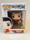 FUNKO POP HEROES VINYL FIGURE RARE SHAZAM 260 GLOW IN THE DARK GITD NEW