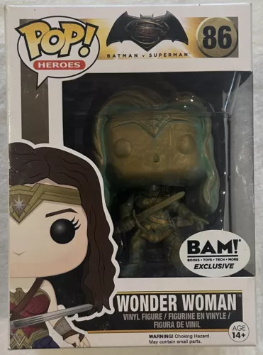 Funko POP! Heroes: Wonder Woman [Bronze] #86 - BAM! Excl NIB - Batman V Superman