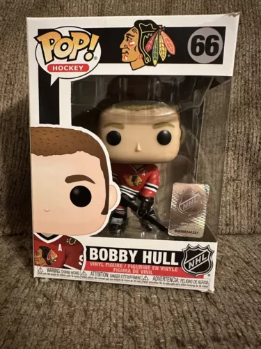 Funko POP Hockey #66 Chicago Blackhawks BOBBY HULL Collectible NHL Figure New