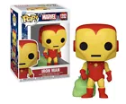 FUNKO Pop! HOLIDAY IRON MAN w/Santa Bag  #1282 Marvel With Protector