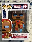 😮 Funko POP! Holiday : Marvel #934 - Gingerbread Iron Man 2021 Vaulted